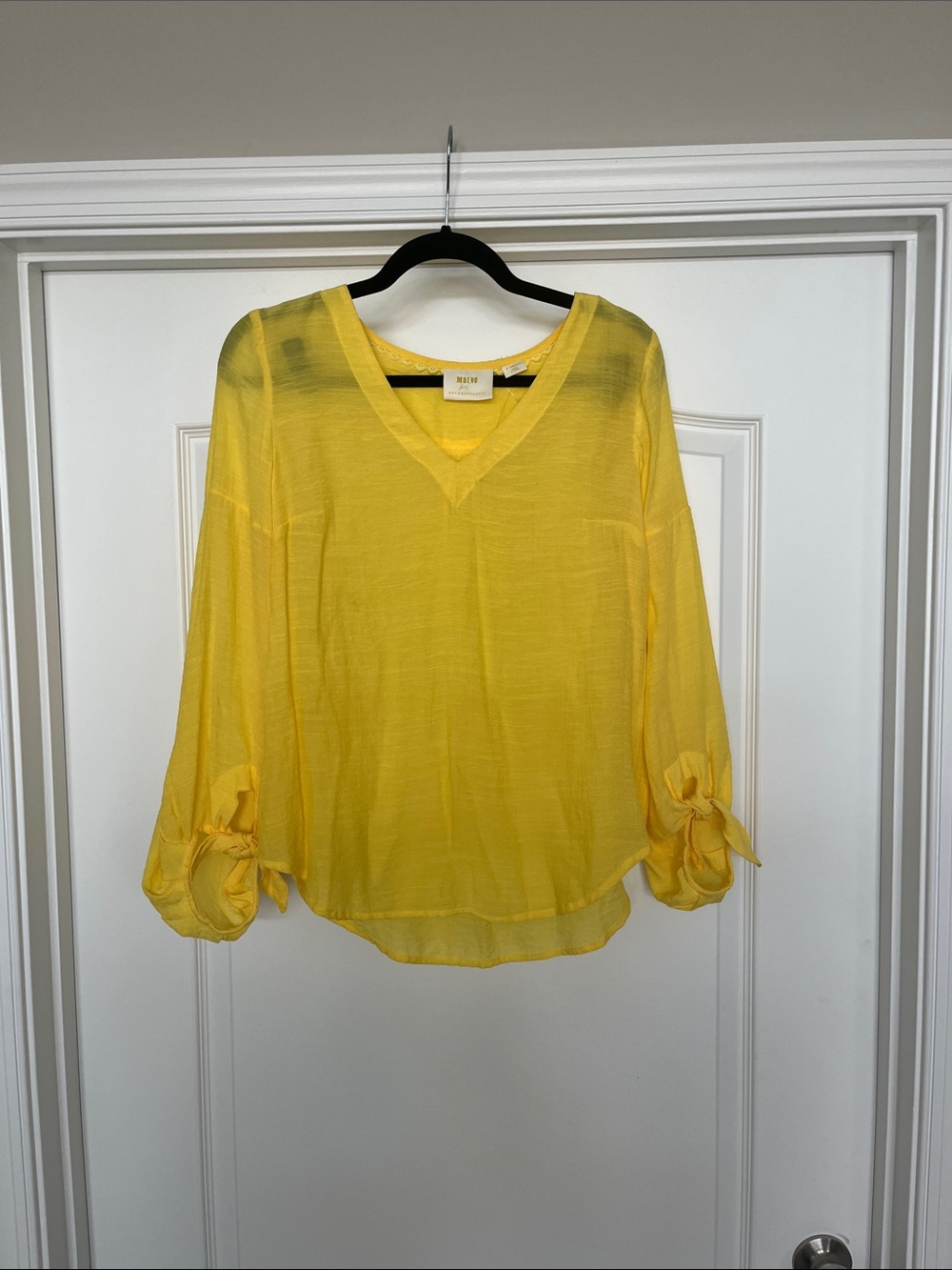 Maeve Verona Tied-Sleeve Blouse